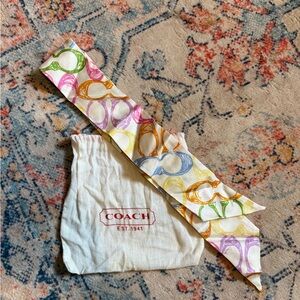 4 for $40 - Coach multicoloured Women's silk scarf
